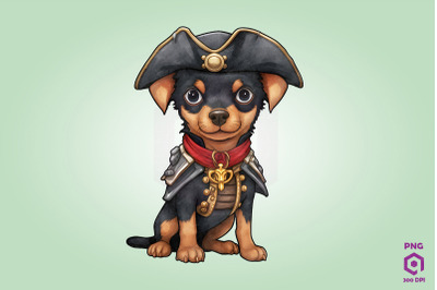 Doberman Pinscher Pirate Dog Clipart