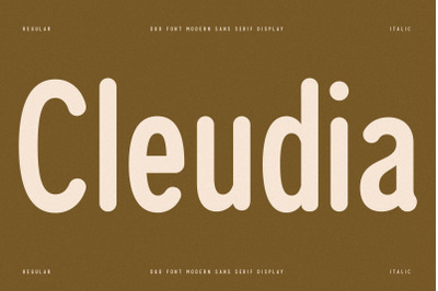 Cleudia Typeface