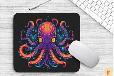 Deep Sea Horror Evil Octopus Mouse Pad