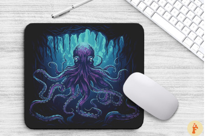 Giant Octopus At Abyss Mouse Pad