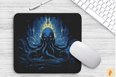 Giant Octopus At Abyss Mouse Pad