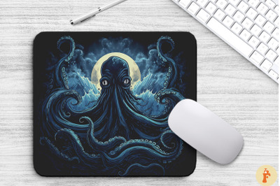 Giant Octopus At Abyss Mouse Pad