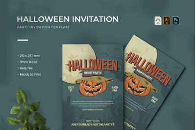 Halloween - Party Invitation