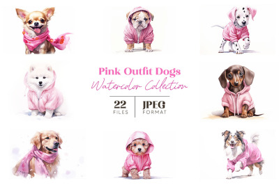 Pink Outfit Dogs