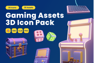 Gaming Asset 3D Icon Pack Vol 1