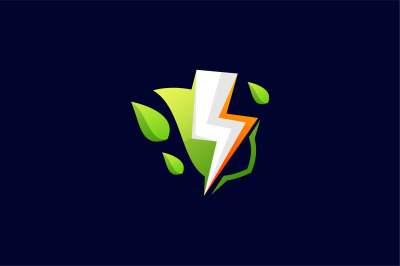 nature energy vector template logo design