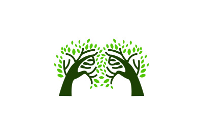 nature tree vector template logo design