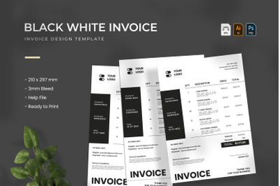 Black White - Invoice