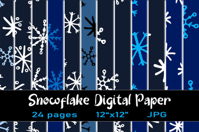 24 Snowflakes Backgrounds