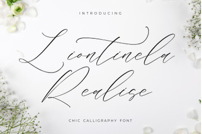 Liontinela Realise - Chic Calligraphy Font