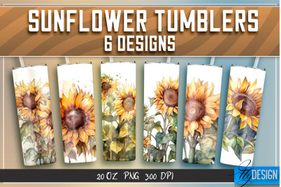 Sunflowers Tumblers Bundle Wrap 20 oz v.1