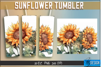 Sunflowers Tumblers Bundle Wrap 20 oz v.1