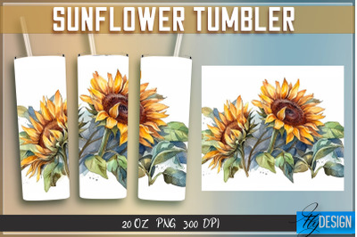 Sunflowers Tumblers Bundle Wrap 20 oz v.1