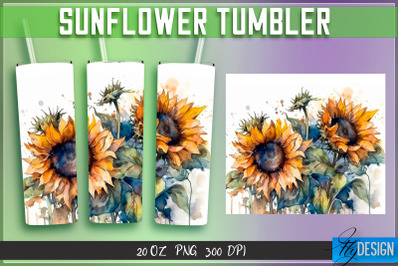 Sunflowers Tumblers Bundle Wrap 20 oz v.2