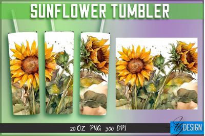 Sunflowers Tumblers Bundle Wrap 20 oz v.2