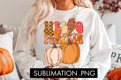 Hello Pumpkin PNG Sublimation