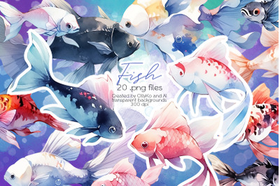 Tropical Fish Clipart - PNG Files