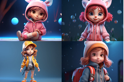 3d character illustration cartoon highly