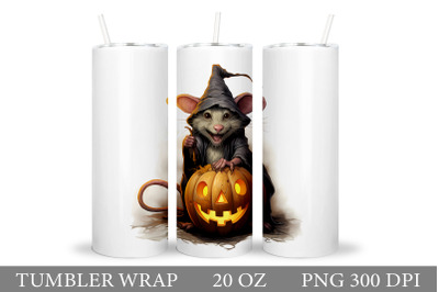 Halloween Rat Tumbler Design. Halloween Tumbler Sublimation