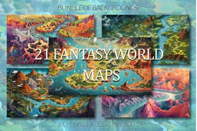 Fantasy world maps, landscape.