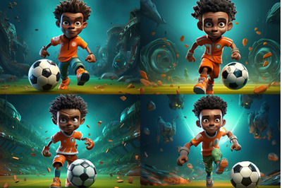 3D Game Character Football