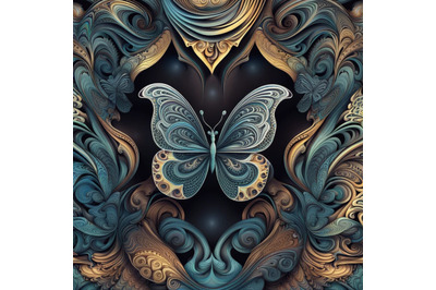 AI butterfly pattern