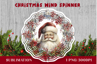 Santa wind spinner Christmas PNG