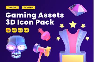 Gaming Asset 3D Icon Pack Vol 6