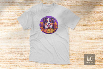 Cute Australian Shepherd Dog Halloween