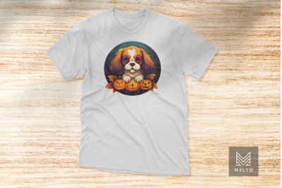 Cute King Charles Spaniel Dog Halloween