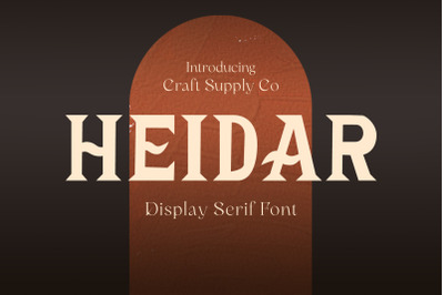 Heidar - Display Typeface