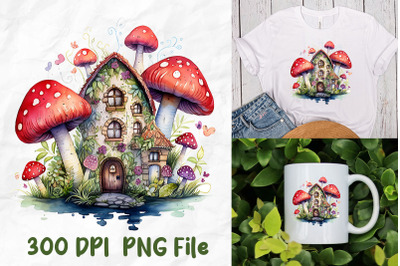 Hippie Mushroom Retro Gnome House