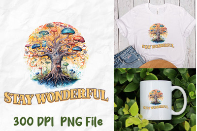 Stay Wonderful Hippie Tree Of Life