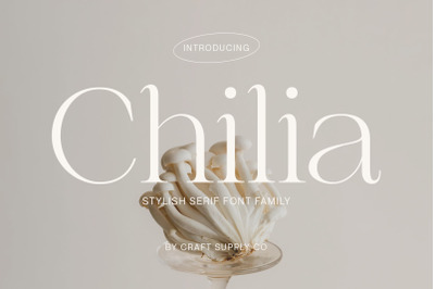 Chilia - Stylish Serif Font