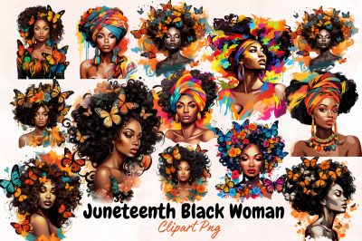 Juneteenth Black Woman Sublimation