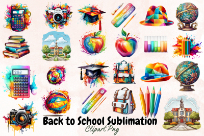 Back to school Clipart Bundle