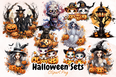 Halloween Sets Sublimation Clipart