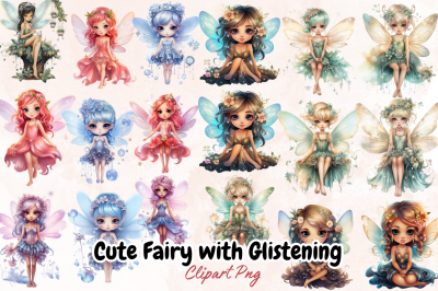 Cute Fairy with Glistening Sublimation