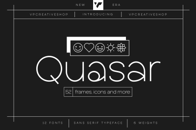 Quasar Sans Serif - 13 fonts