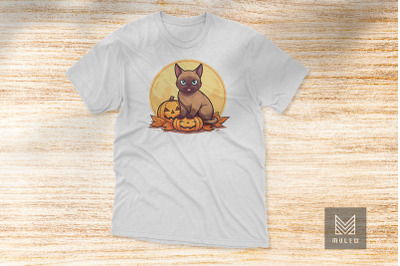 Burmese Cat Halloween Sublimation