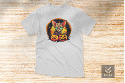 Devon Rex Cat Halloween Sublimation