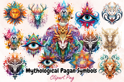 Mythological Pagan Symbols Sublimation