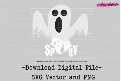 Spooky Ghost SVG,sublimation download - png downloads -