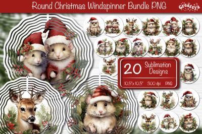 Christmas wind spinner Sublimation Bundle Christmas bundle sublimation