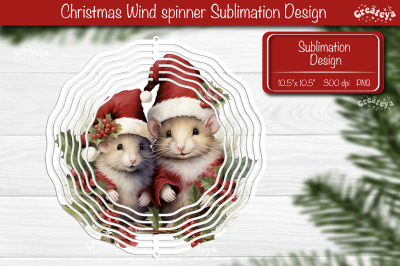 Christmas wind spinner Sublimation Christmas Animal sublimation wind s