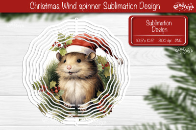 Christmas wind spinner Sublimation Christmas Animal sublimation wind s