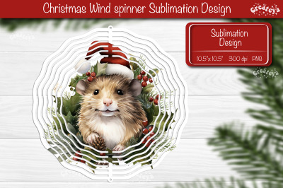 Christmas wind spinner Sublimation Christmas Animal sublimation wind s