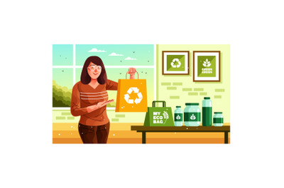 Eco Friendly Products Illustration