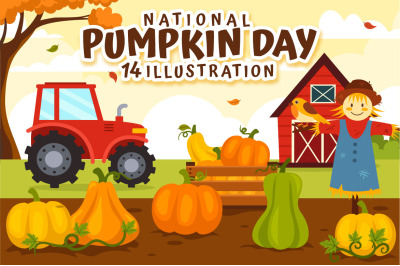 14 National Pumpkin Day Illustration