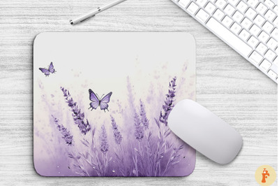 Delicate Lavender Flowers Mouse Pad